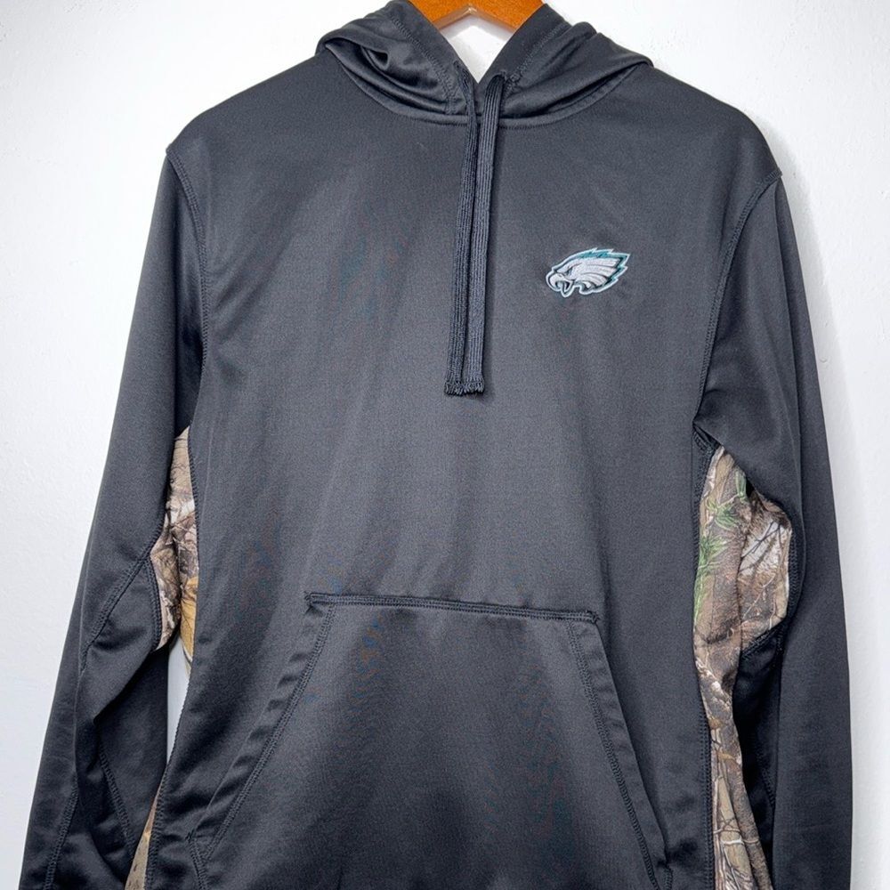 Philadelphia Eagles Dunbrooke Logo Ranger Pullover Hoodie - Black/Realtree Camo - Picture 10 of 13